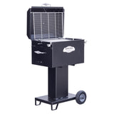 Meadow Creek BBQ26S Charcoal Grill Chicken Cooker with Rotating Grates and Free Standing Legs