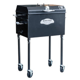 Meadow Creek BBQ26S Charcoal Grill Chicken Cooker with Rotating Grates and Free Standing Legs