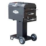 Meadow Creek BBQ26S Charcoal Grill Chicken Cooker with Rotating Grates and Free Standing Legs