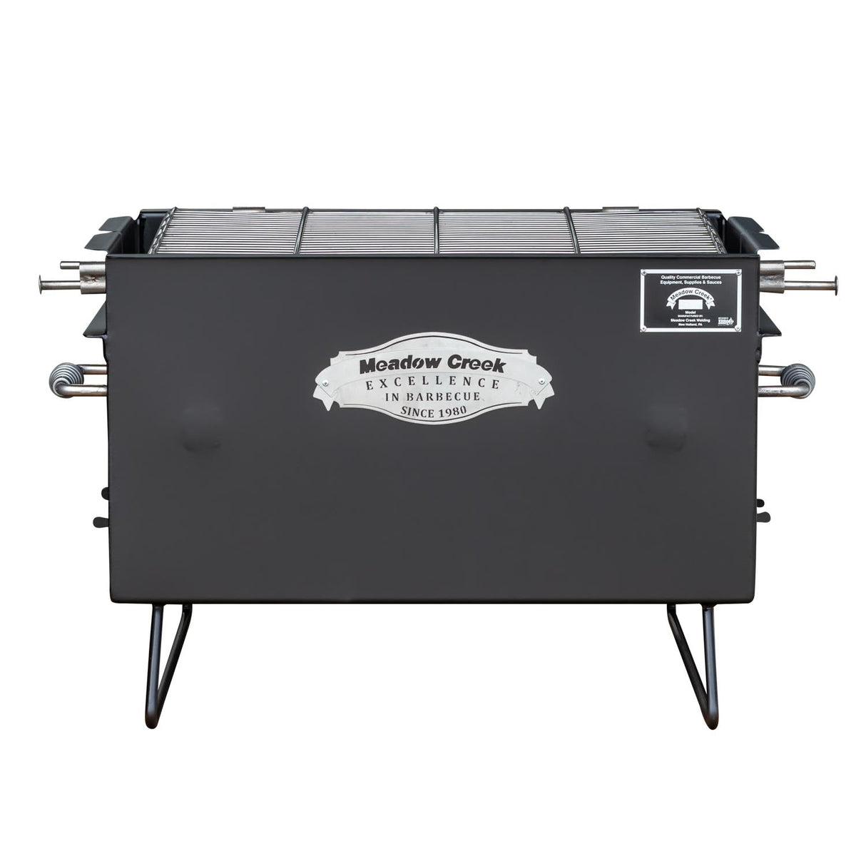 Meadow Creek BBQ26 Charcoal Grill Chicken Cooker with Rotating Grates