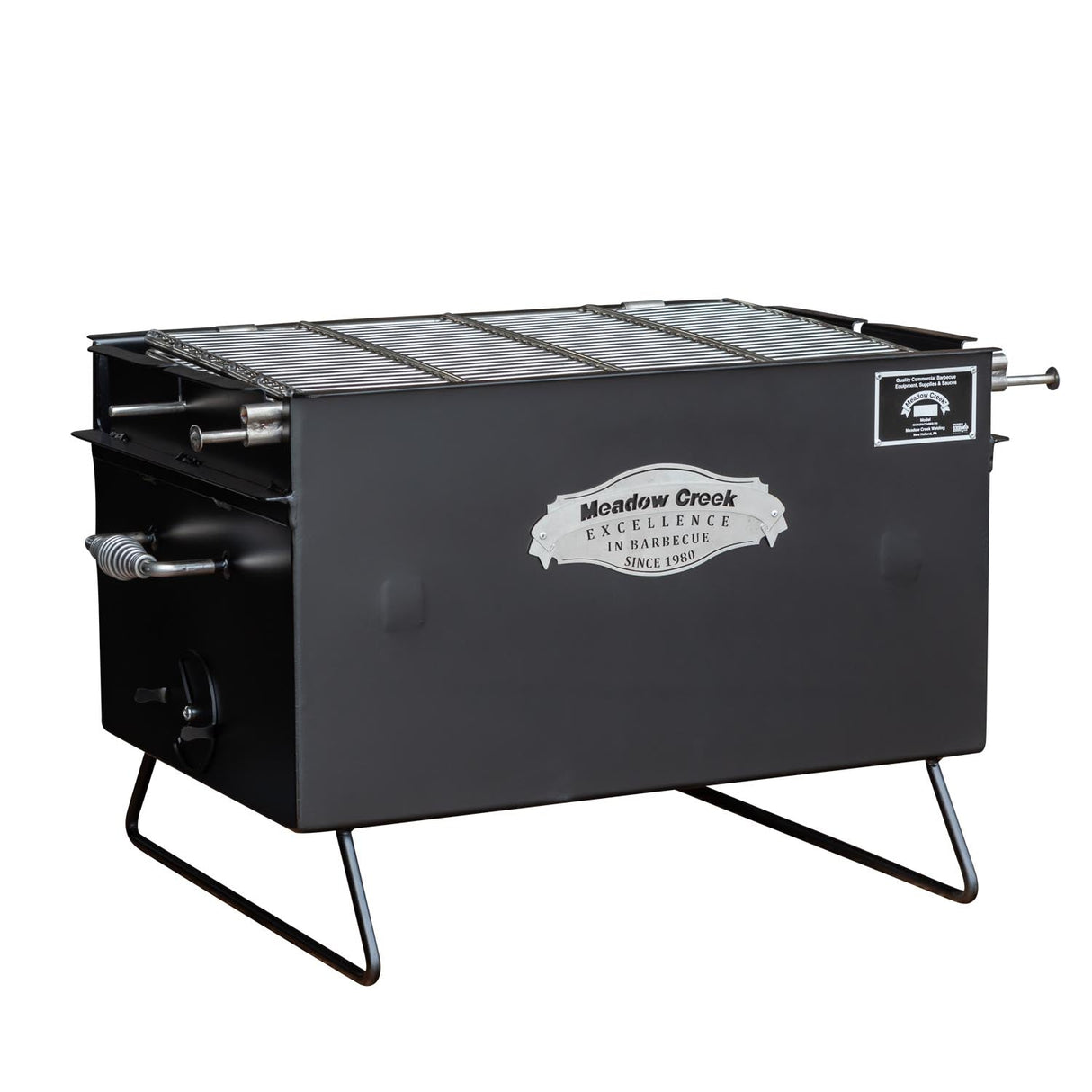 Meadow Creek BBQ26 Charcoal Grill Chicken Cooker with Rotating Grates