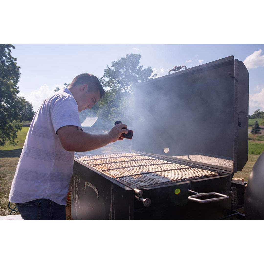 Meadow Creek BBQ42 Charcoal Grill Chicken Cooker with Rotating Grates