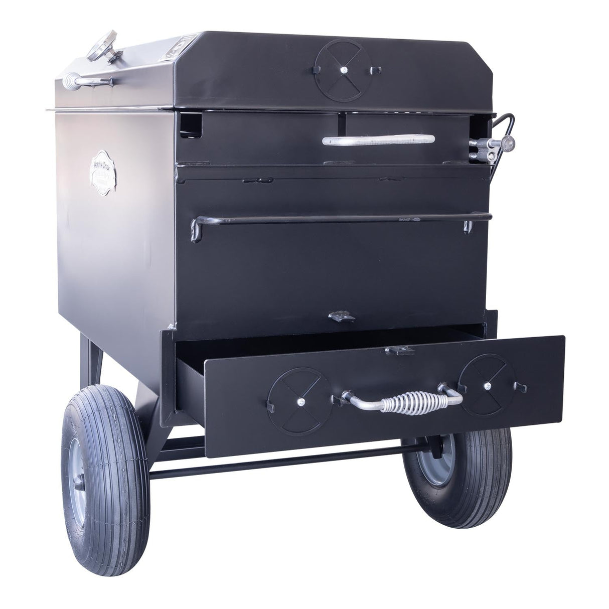 Meadow Creek BBQ42 Charcoal Grill Chicken Cooker with Rotating Grates