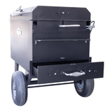 Meadow Creek BBQ42 Charcoal Grill Chicken Cooker with Rotating Grates