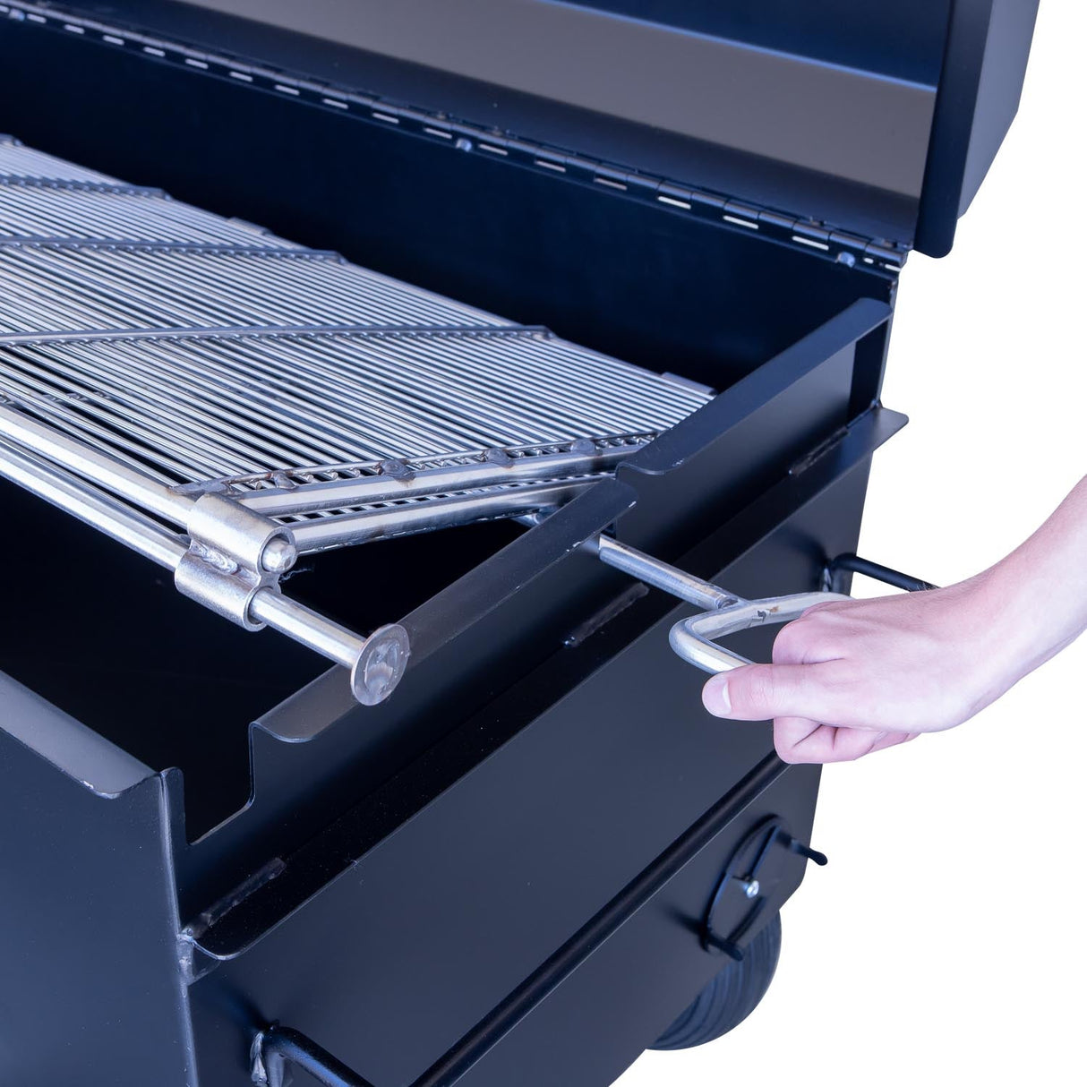 Meadow Creek BBQ42 Charcoal Grill Chicken Cooker with Rotating Grates
