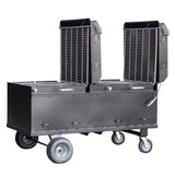 Meadow Creek BBQ64P 2-Pit Charcoal Grill Chicken Cooker with Rotating Grates