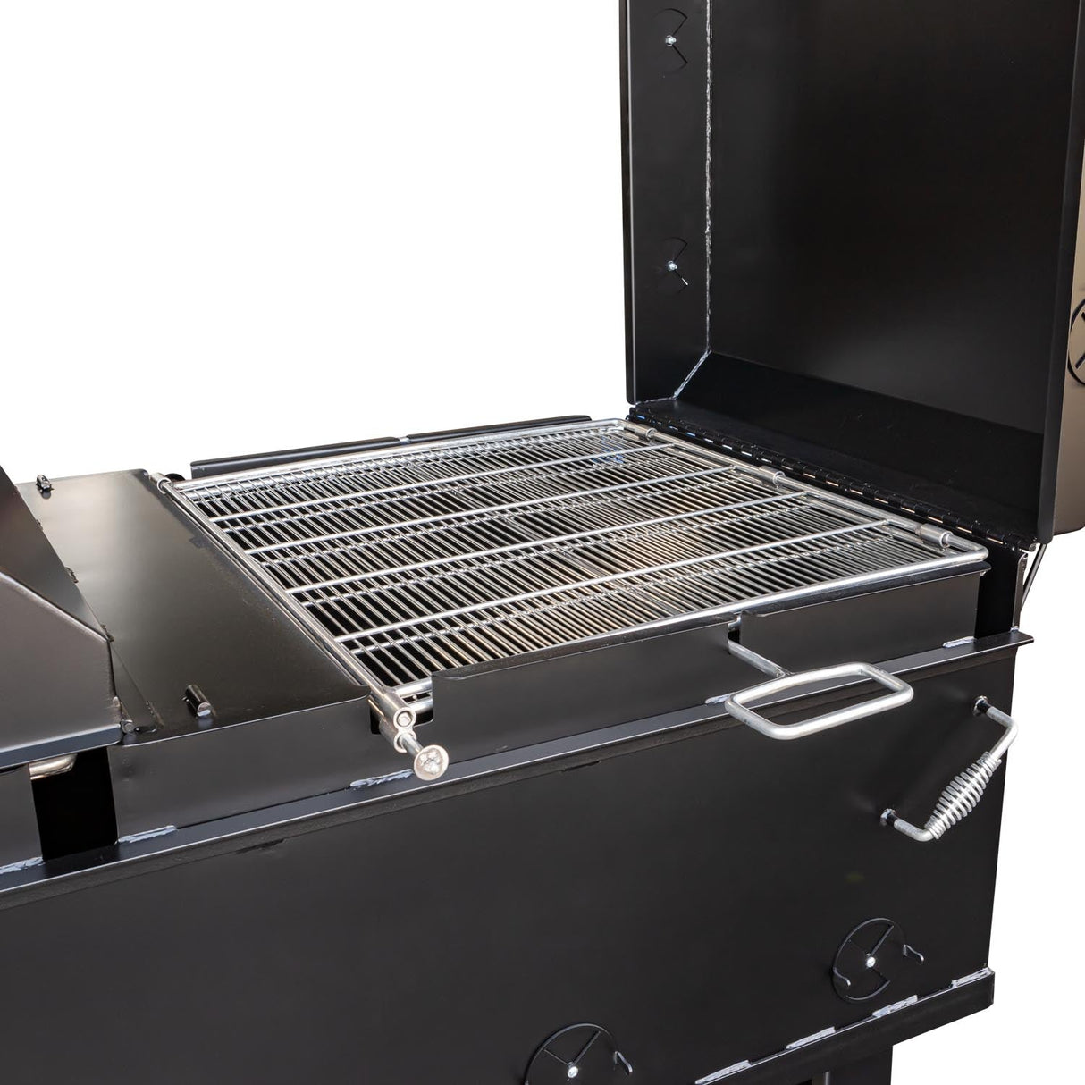 Meadow Creek BBQ64P 2-Pit Charcoal Grill Chicken Cooker with Rotating Grates