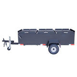 Meadow Creek BBQ96 3-Pit Chicken Cooker Trailer with Rotating Grates