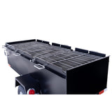 Meadow Creek BBQ96 3-Pit Chicken Cooker Trailer with Rotating Grates
