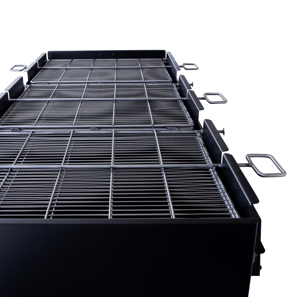 Meadow Creek BBQ96 3-Pit Chicken Cooker Trailer with Rotating Grates