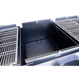 Meadow Creek BBQ96 3-Pit Chicken Cooker Trailer with Rotating Grates