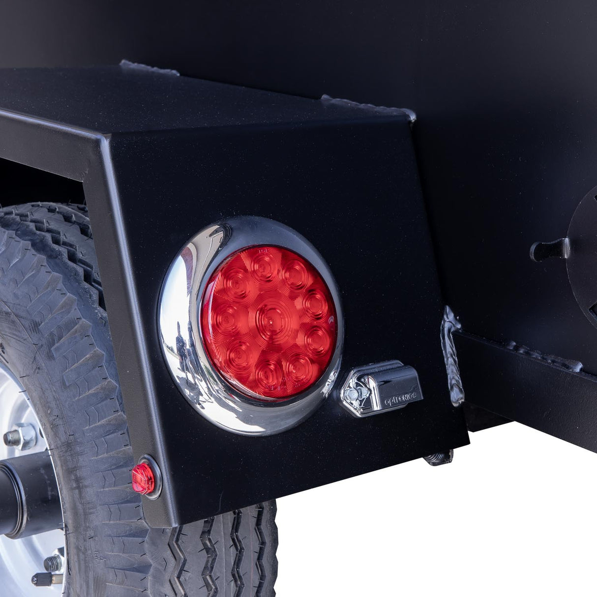 Meadow Creek BBQ96 3-Pit Chicken Cooker Trailer with Rotating Grates