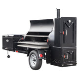 Meadow Creek TS250 Offset Tank Smoker and Trailer