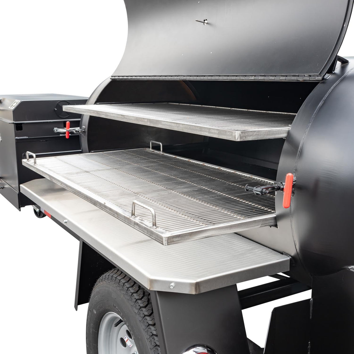 Meadow Creek TS250 Offset Tank Smoker and Trailer