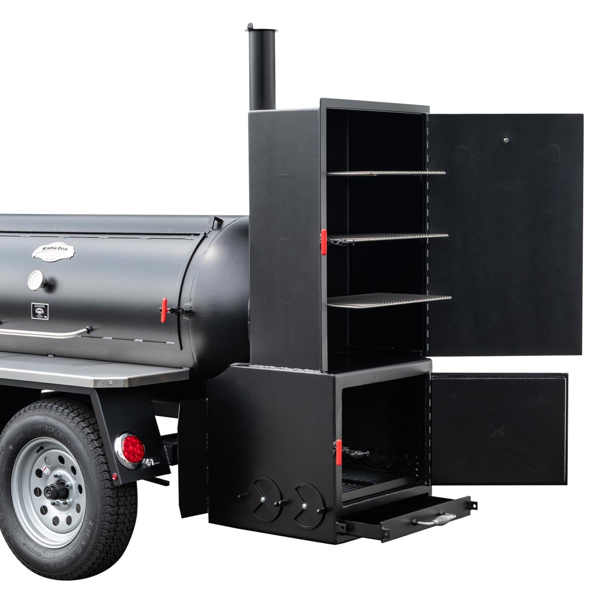 Meadow Creek TS250 Offset Tank Smoker and Trailer