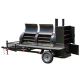 Meadow Creek TS500 Offset Tank Smoker and Trailer