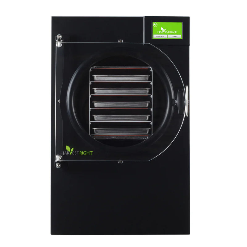 Harvest Right Medium Home Pro Freeze Dryer with Oil Free Vacuum Pump, 5 Trays and Mylar Starter Kit in Black