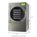Harvest Right Medium Home Pro Freeze Dryer with Premier Vacuum Pump, 5 Trays and Mylar Starter Kit in Stainless Steel