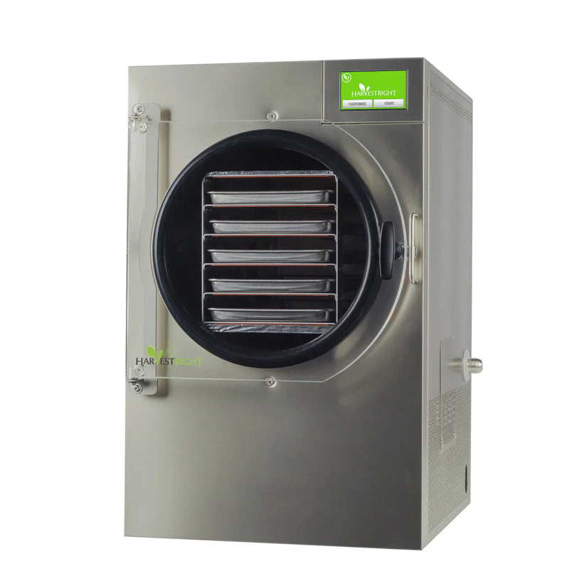 Harvest Right Medium Home Pro Freeze Dryer with Oil Free Vacuum Pump, 5 Trays and Mylar Starter Kit in Stainless Steel