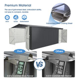 Chery Industrial 10'x20' Metal Garage Shed with Double Front Doors, Side Entry Door