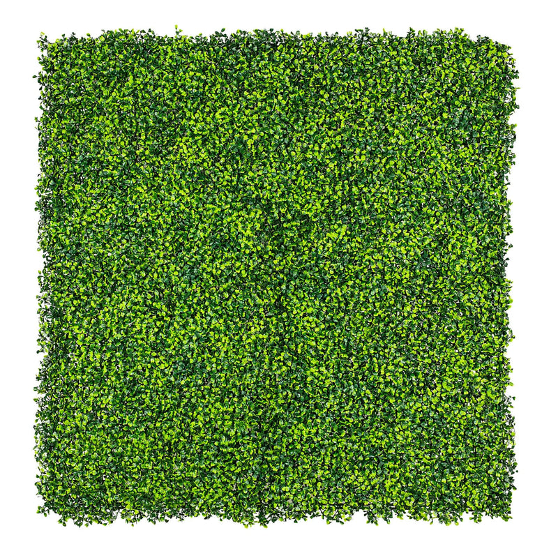 Designer Plants USA Artificial Mixed Boxwood Hedge Panel Wall 40" x 40" Commercial Grade