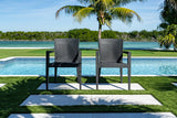 Rainbow Outdoor Montana Set of 2 Stackable Armchair-Anthracite