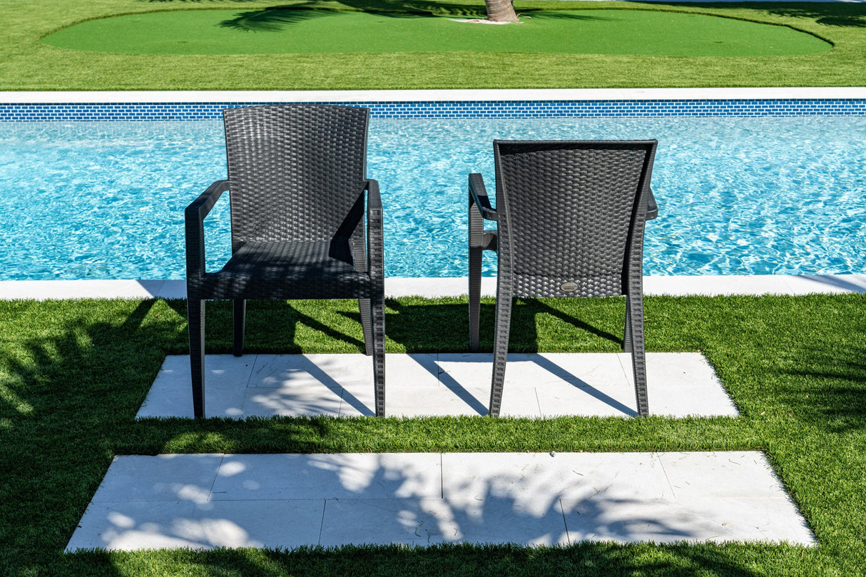 Rainbow Outdoor Montana Set of 2 Stackable Armchair-Anthracite