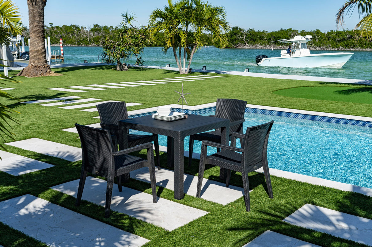 Rainbow Outdoor Montana 5-Piece Dining Set-Anthracite