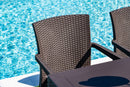 Rainbow Outdoor Montana 5-Piece Dining Set-Brown
