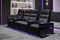 Valencia Monza Leather Home Theater Seating With Carbon Fiber Panel