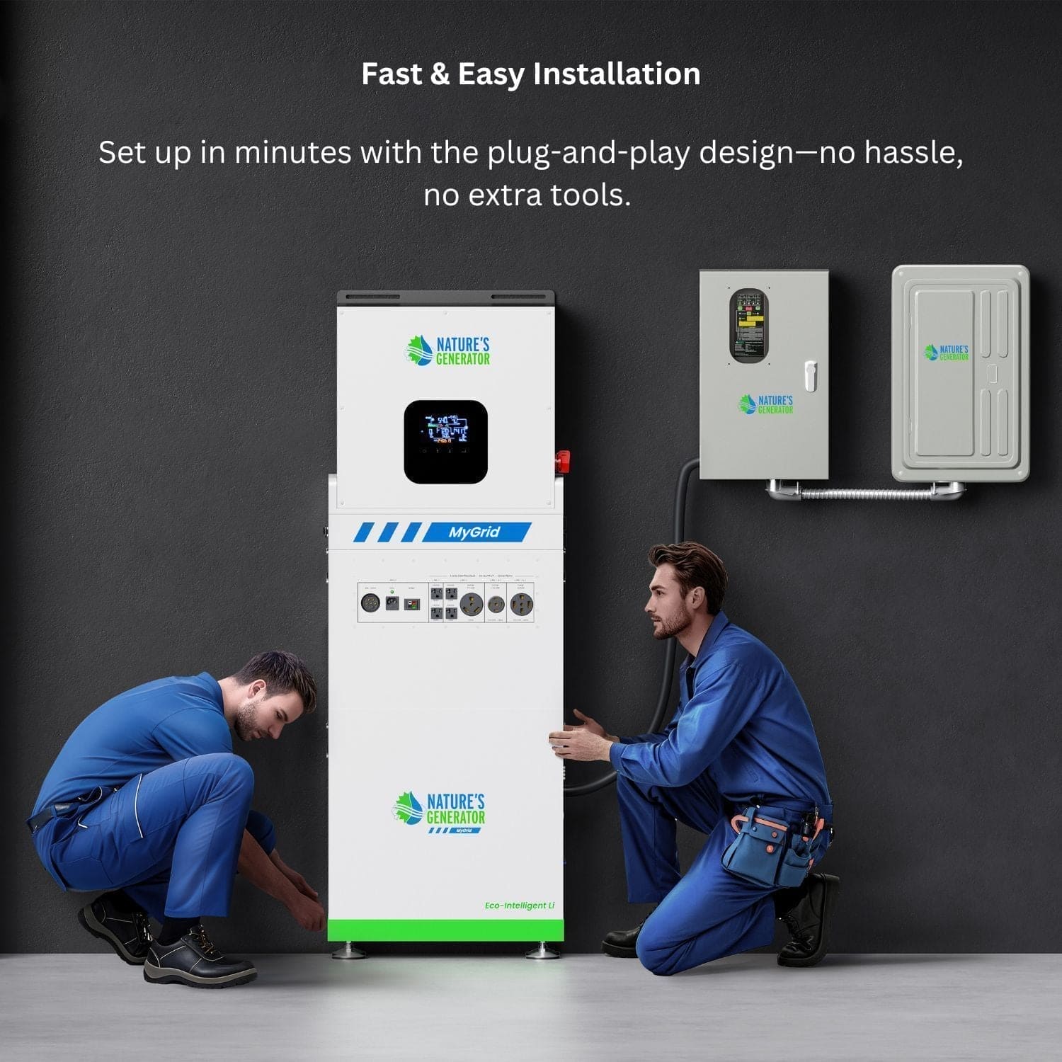 Nature's Generator MyGrid 10K Solar and Wind Generator for Home