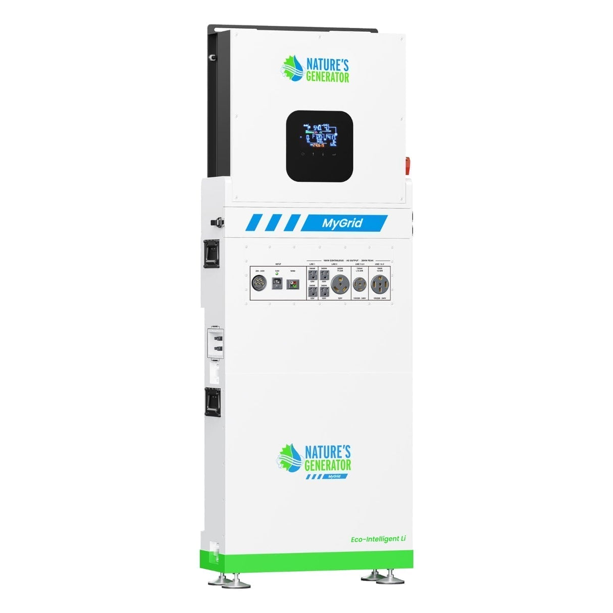 Nature's Generator MyGrid 10K with Transfer Switch for House Battery Backup
