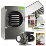 Harvest Right Medium Home Pro Freeze Dryer with Oil Free Vacuum Pump, 5 Trays and Mylar Starter Kit in Stainless Steel