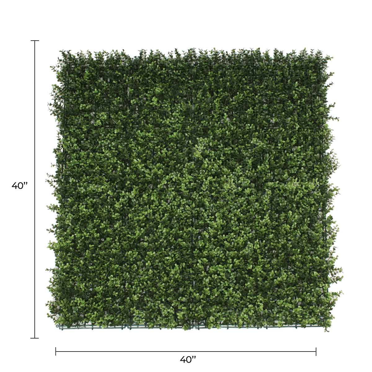 Designer Plants USA Natural Artificial Boxwood Wall 40"x40" Commercial Grade UV Resistant