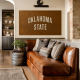 The Oklahoma State- Metal Wall Art - Landscape Umber