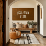 The Oklahoma State- Metal Wall Art - Landscape Umber