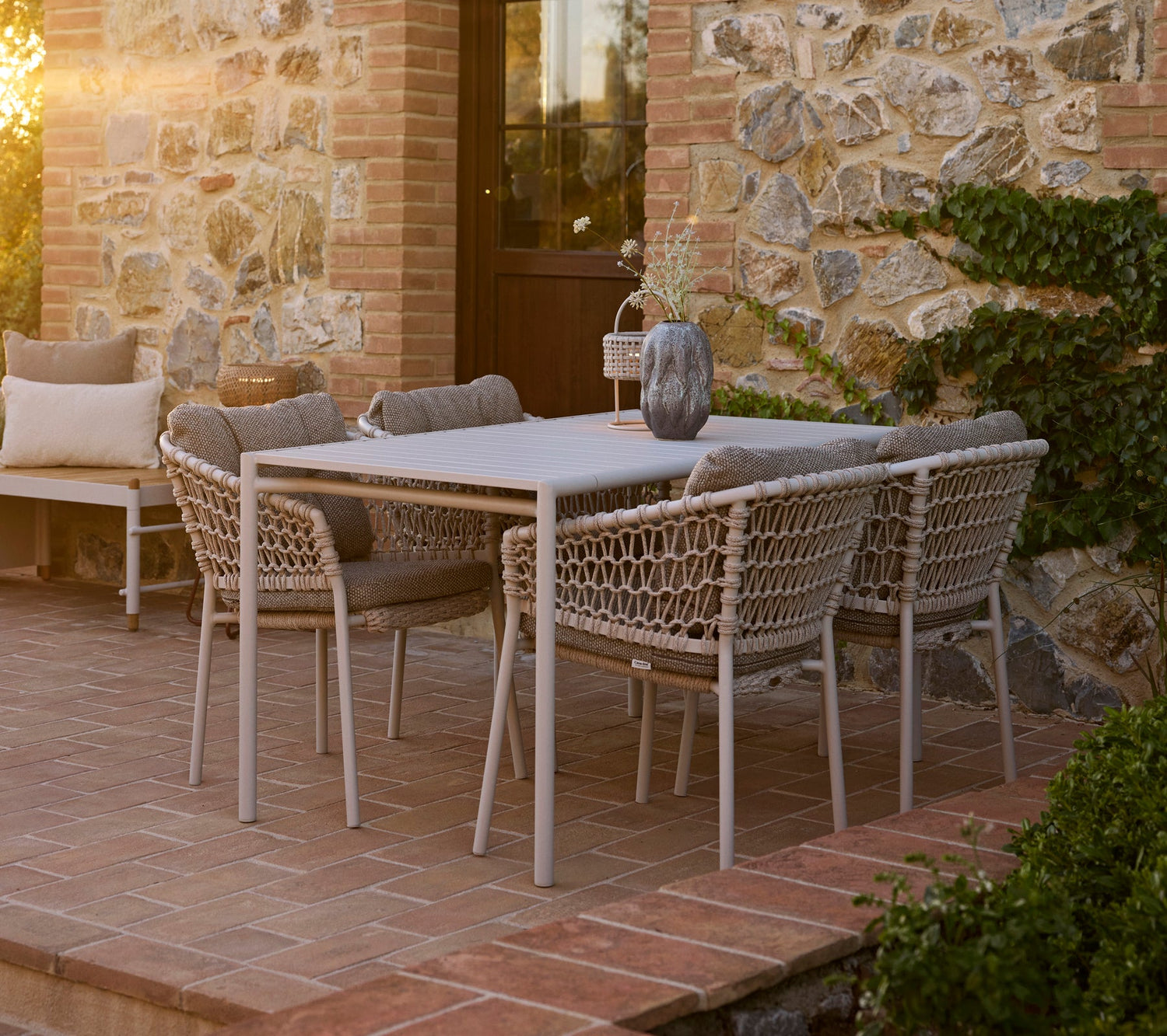 Ocean Stacking Woven Dining Armchair