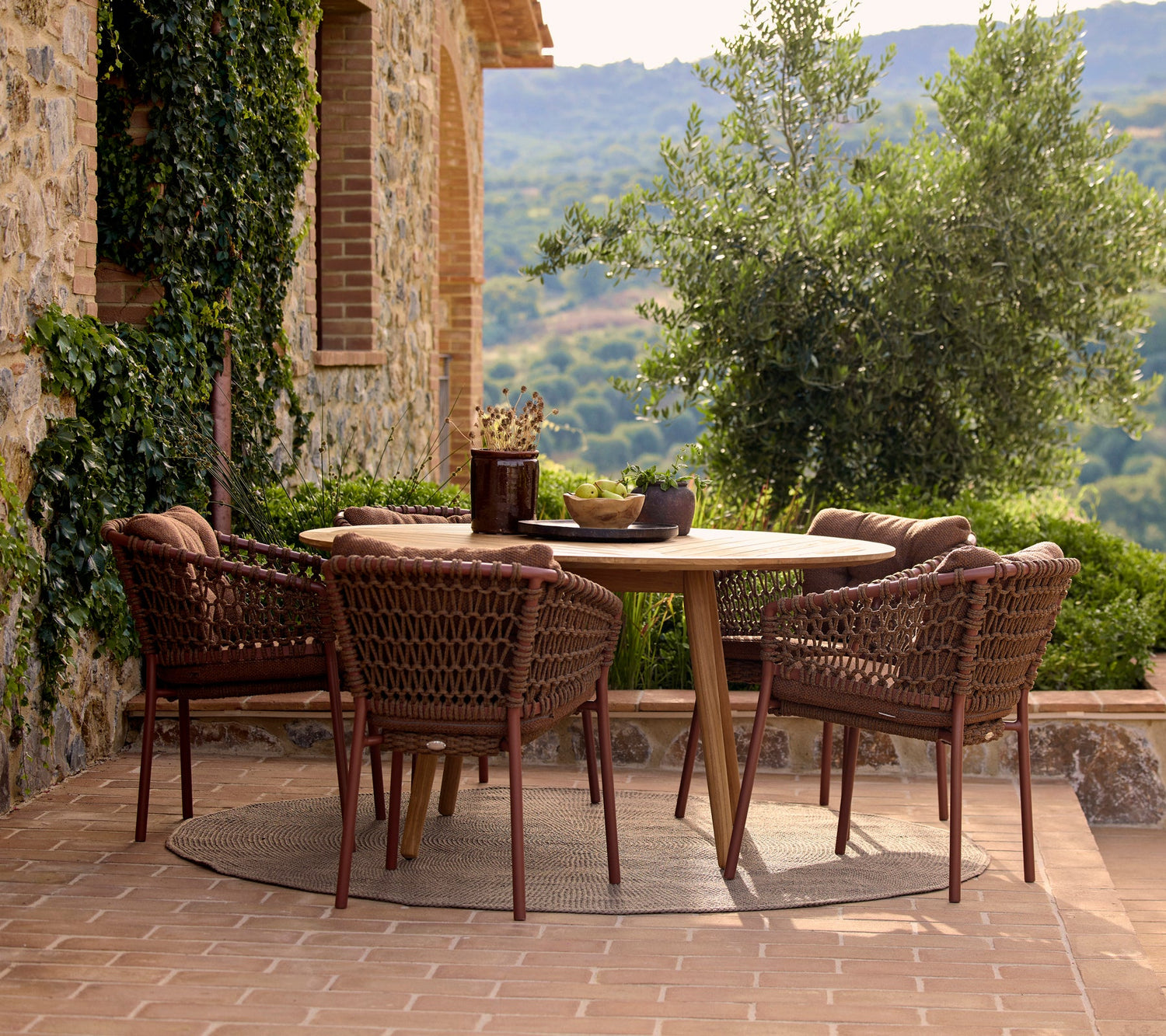 Ocean Stacking Woven Dining Armchair