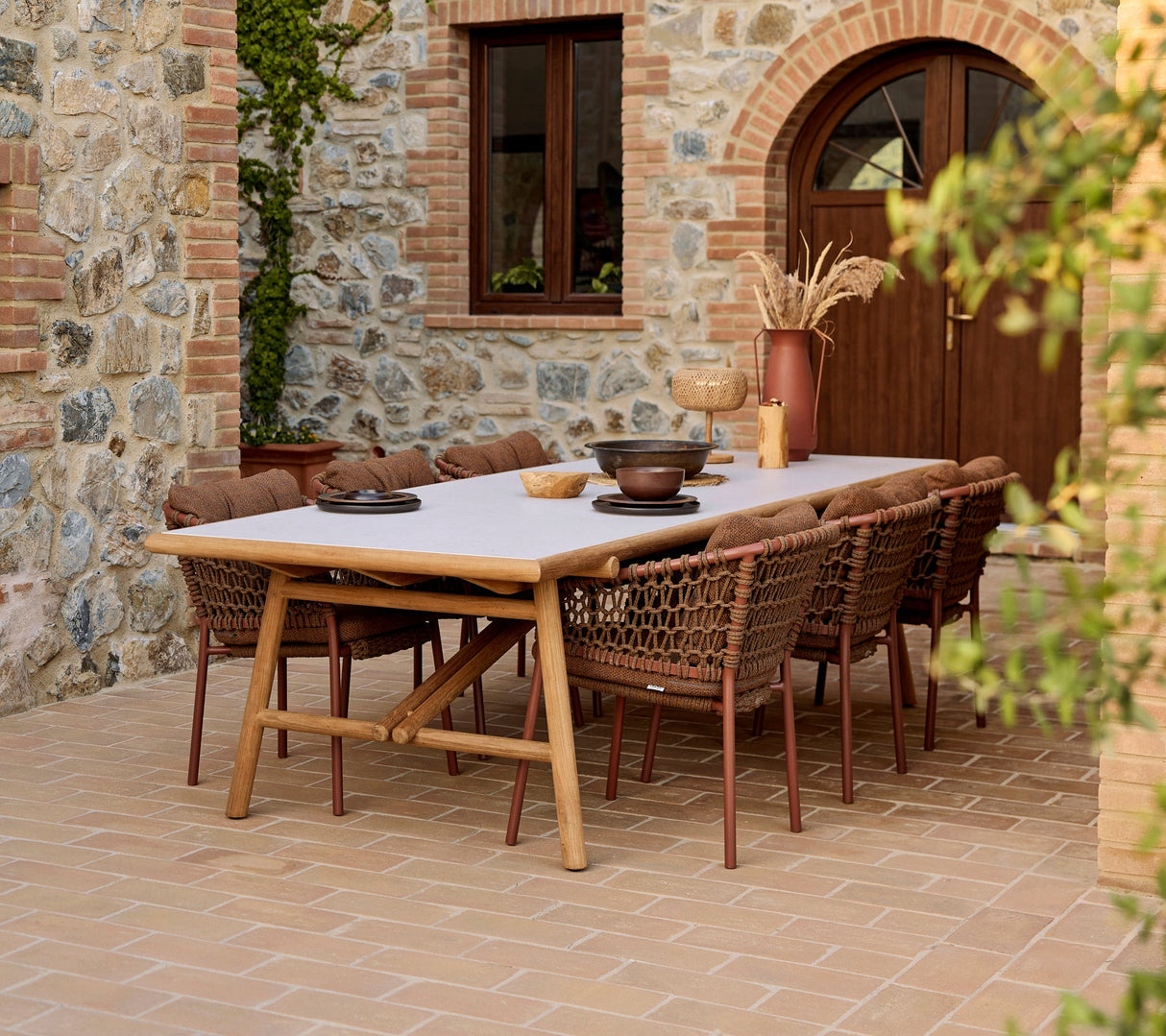 Ocean Stacking Woven Dining Armchair