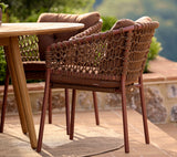 Ocean Stacking Woven Dining Armchair