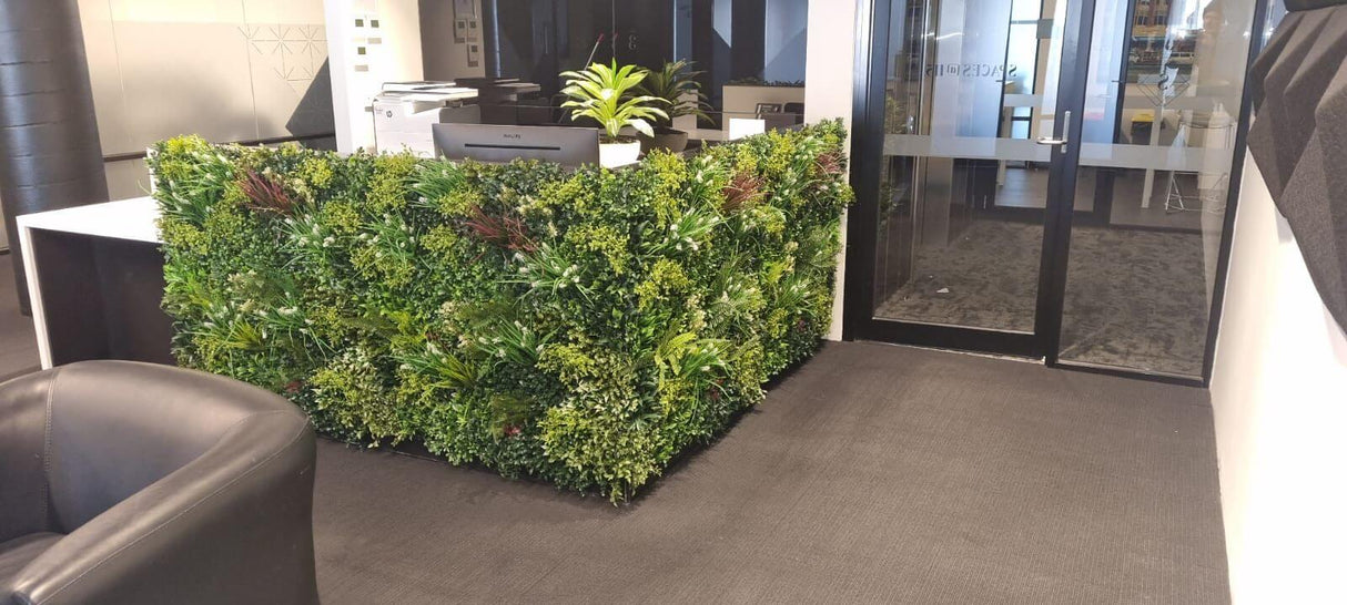 Designer Plants USA U-Luxury Lush Spring Artificial Vertical Wall 40x40 Commercial Grade