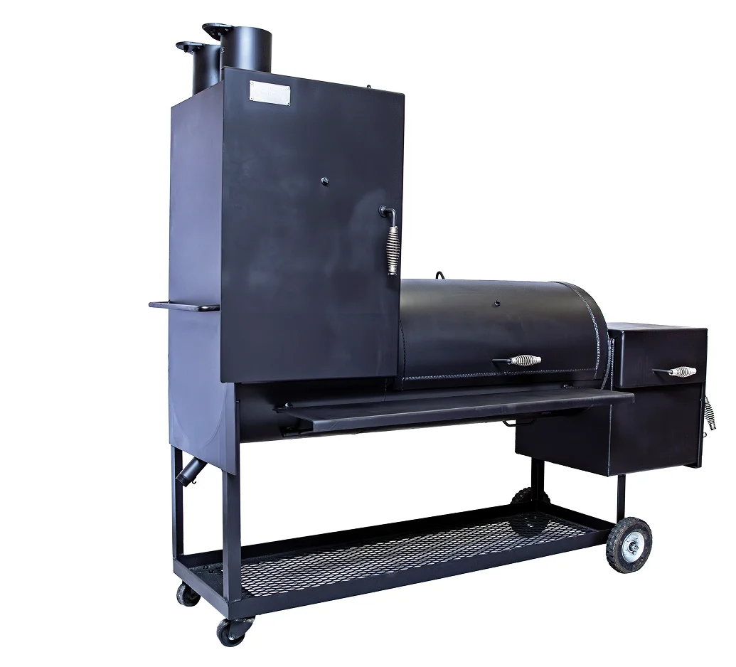 Old Country BBQ Pits Angus Offset with vertical chamber Smoker OC20x80