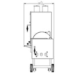 Old Country BBQ Pits Angus Offset with vertical chamber Smoker OC20x80