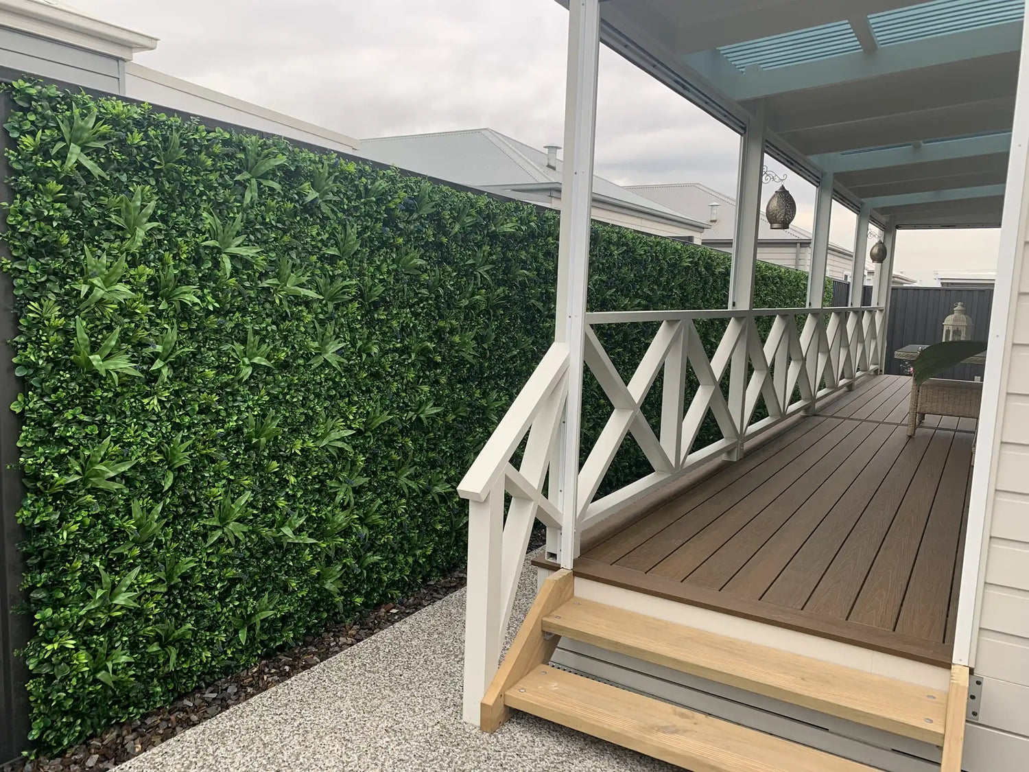 Designer Plants USA Luxury Lavender Fields Artificial Green Wall 40 x 40 Commercial Grade