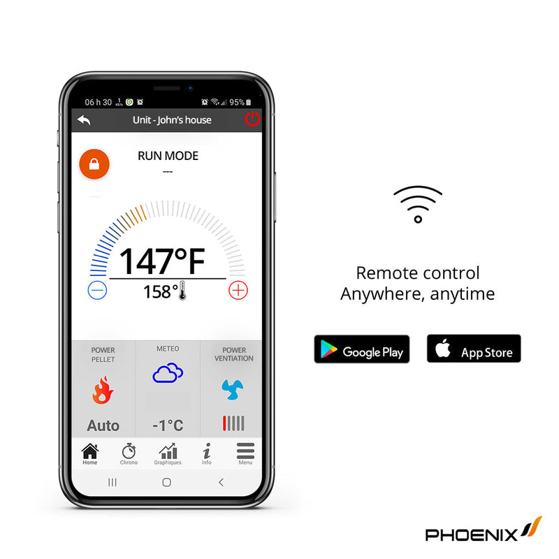 PHOENIX 18, Compact Pellet Boiler, 61K BTU - Efficient Home Heating Solution