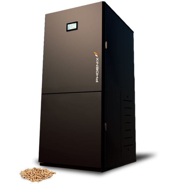 PHOENIX 18, Compact Pellet Boiler, 61K BTU - Efficient Home Heating Solution