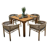 Panama Jack Corsica 5-Piece Square Dining Set