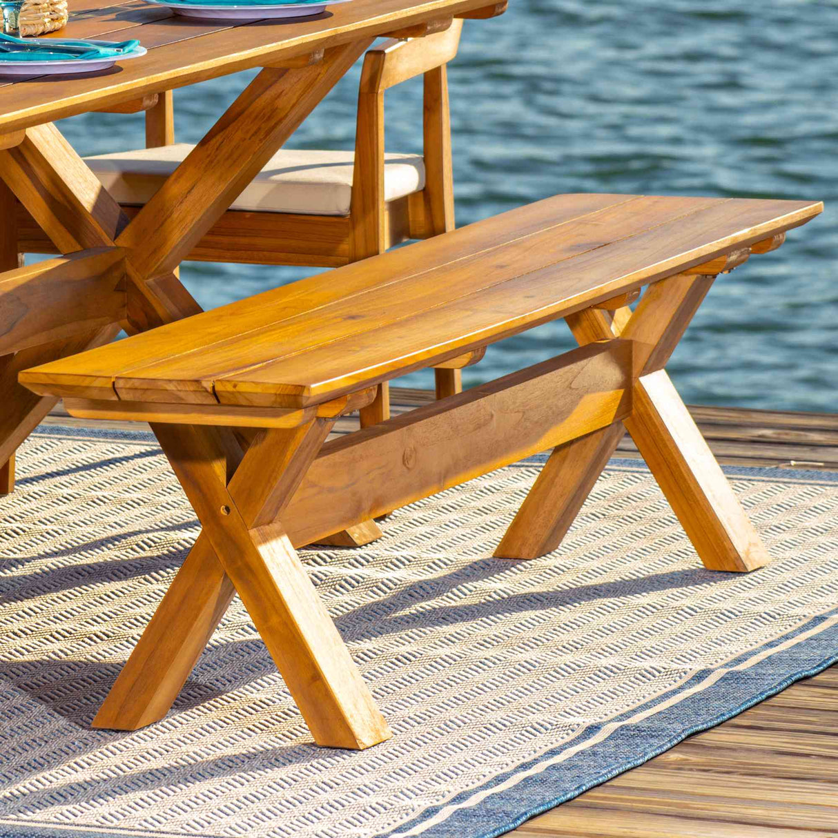 Panama Jack Bali Teak Bench