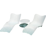 Panama Jack Set of 2 Wave In-Pool Chaise Lounger with End Table