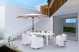 Panama Jack Grey 9 Ft Alum Patio Umbrella W/Crank